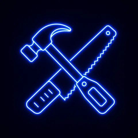 Neon icoon: op maat ontworpen